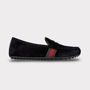 Gucci Suede Web Driver Loafer - Men’s 11